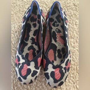 🐆 Rothy’s Leopard Print Knit Flats – Stylish & Sustainable